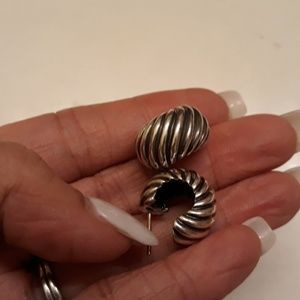 David Yurman classic sterling cable earrings